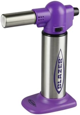 Big Buddy Refillable Turbo Torch Lighter- White Culinary Blow Torch, Butane Refillable