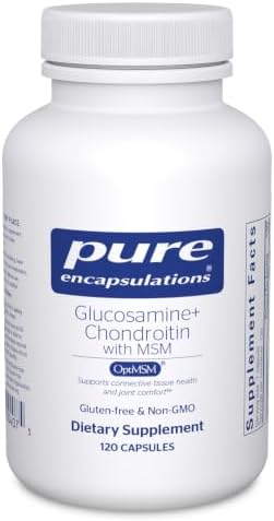 Pure Encapsulations Glucosamine Chondroitin with MSM - Supports Joint Health & Normal Cartilage Formation* - Maintains Enzyme Activity - Gluten-Free & Non-GMO - 60 Capsules | Supports Joint Health and Normal Cartilage Formation*, Maintains Enzyme Activit…