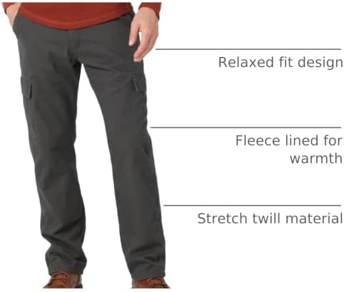 Wrangler Authentics Men's Fleece Lined Cargo Pant