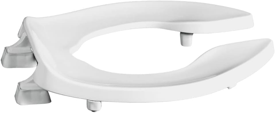 Centoco 3 inch Raised Toilet Seat for Seniors, Elongated, Open Front, White | Plastic, No Cover, 3L1500STSCC-001, Made in the USA