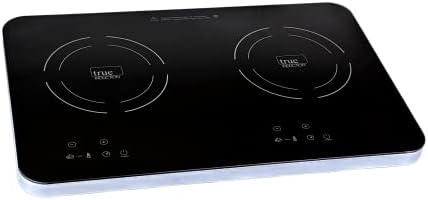 TI-2C 23 inch Portable Dual Induction Glass-Ceramic Cooktop, 1750W, UL1026 Certified