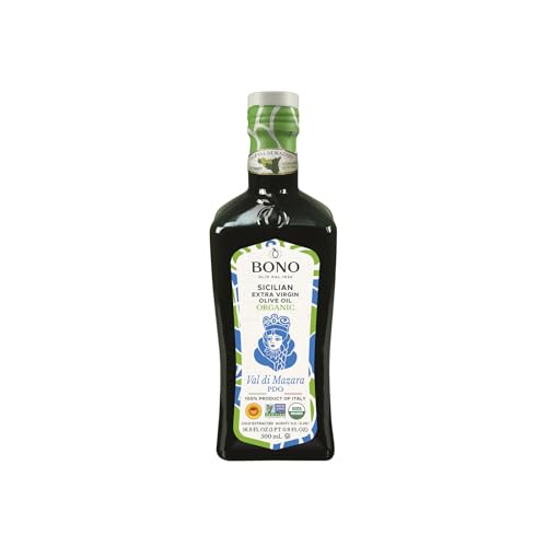 Bono Organic Extra Virgin Olive Oil, 16.9 Fl Oz – USDA Organic, Non-GMO, Certified Gluten Free, Cold Extracted, Clean Label Project Purity Award Winner