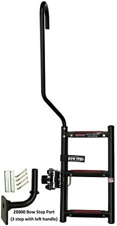 Quality Mark 28801 Bow Step - 3-Step, Starboard , Black