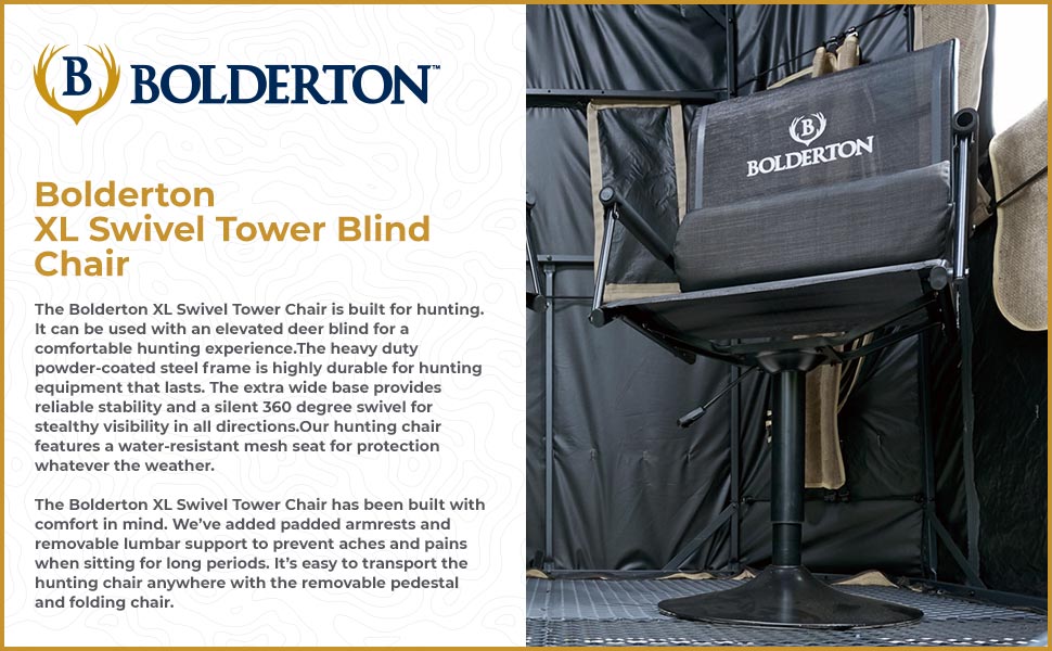 Bolderton XL Swivel Tower Blind Chair