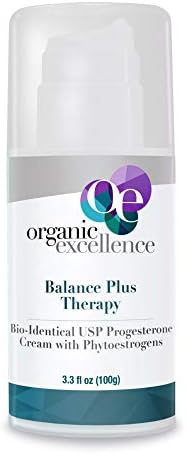 Balance Plus Therapy Organic USP Progesterone Cream Phytoestrogens 3.3 oz