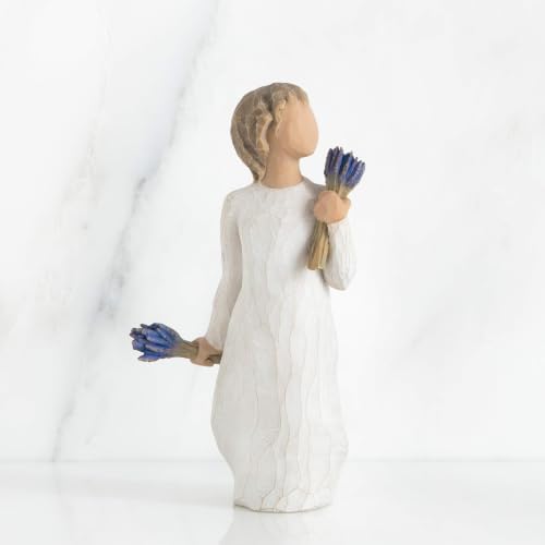 Willow Tree Lavender Grace, Sculpted Hand-Painted Figure | Cast from a Susan Lordi Original Carving, Thoughtful Keepsake Gift for Loved Ones, Celebrations and Moments of Comfort