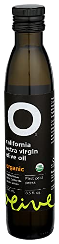 O Olive California Organic Extra Virgin Olive Oil Glass Bottle 8.5 Fl Oz