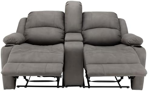Camper Comfort 65" Wall Hugger Reclining RV (Manual, Slate)