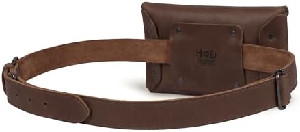 Hide & Drink, Waist Pouch, Fanny Pack, Medieval Bag, Vintage Purse, Phone Holder Cable Case, Easy Travel for Digital Nomads, Full Grain Leather