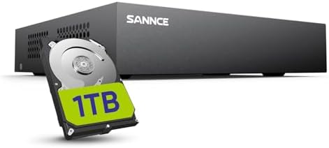 SANNCE 16CH 1080P DVR Recorder with Email Alert and Motion Detect Function, 1080P HDMI Ouput, NO HDD and Camera Included
