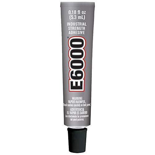 E6000 Medium Viscosity Adhesive, 0.18 Fluid Ounces, Single Pack, Clear (230400)