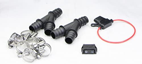 17,000 BTU 12 Volt Low Profile Universal Auxiliary Cab Heater Car, UTV, Truck, Van