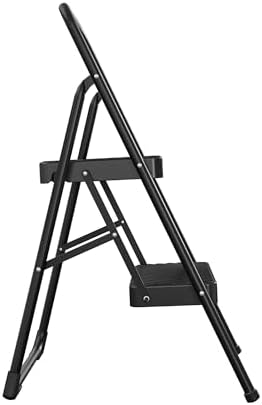 Cosco Lightweight Two Step House Step Stool for Easy Reaching and Cleaning - Non-Marring Leg Tips, Slip Resistant Steps, Stable Rear Leg Support