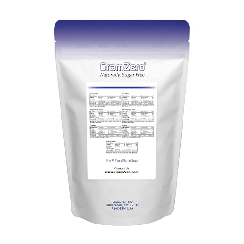 GramZero Grape Sugar Free Drink Mix Sports Pack, Great For Nutrition Club Loaded Teas, Zero Calorie, Stevia Sweetened