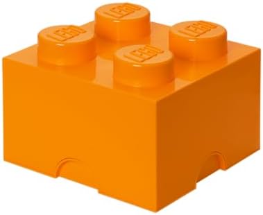Room Copenhagen LEGO Storage Brick Drawer 4, 9-3/4 x 9-3/4 x 7-1/8 Inches, Bright Yellow (4003) | Stackable Storage Box Storage with Lid Toy Organization Home Decor Office Kids Room