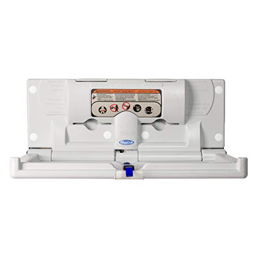 SafetyCraft Horizontal Wall-Mounted Baby Diaper Changing Station - Easy to Clean