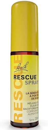 Bach RESCUE REMEDY Spray 20mL, Natural Stress Relief, Homeopathic Flower Essence, Vegan, Gluten & Sugar-Free, Non-Habit Forming (Packaging May Vary)
