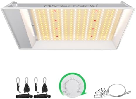 MARS HYDRO 100W TS600 2x2ft Dimmable LED Grow Lights for Indoor Plants