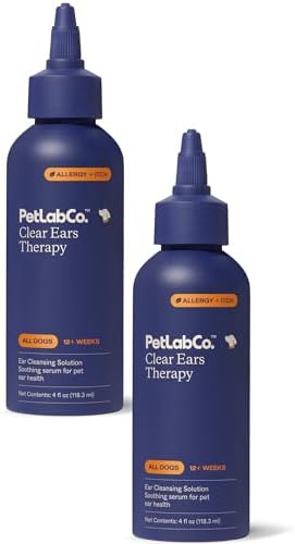 PetLab Co. Clear Ears Therapy Dog Ear Cleaner, 4 fl oz