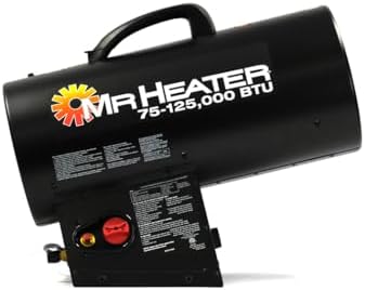 Mr. Heater 125,000 BTU Quiet Burner Technology Forced Air Propane Heater