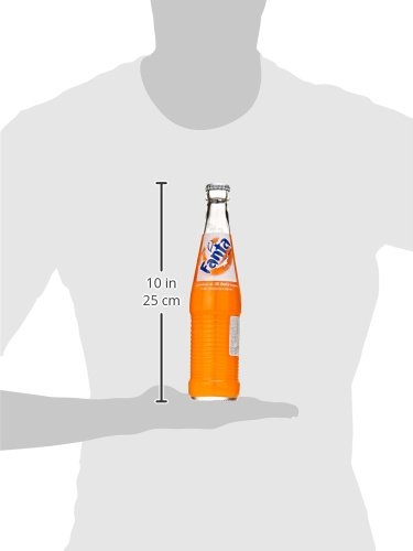 Mexican Fanta Orange Glass Bottle, 12 fl oz, 24 Pack