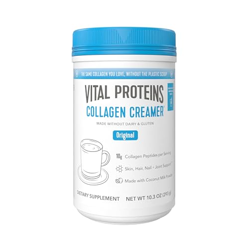 Vital Proteins Collagen Peptides Powder, Vanilla, 10.6oz | Collagen Coffee Creamer, Supports Hair Skin & Nails, Vanilla Flavor, Daily Coffee Add-In, 12 Servings