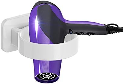 Hair Dryer Holder Wall Mounted, Bathroom Blow Dryer Stand