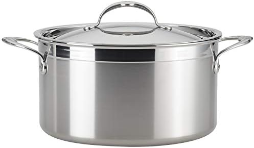 Hestan - ProBond Collection - Professional Clad Stainless Steel Stock Pot, Induction Cooktop Compatible, 8 Quart