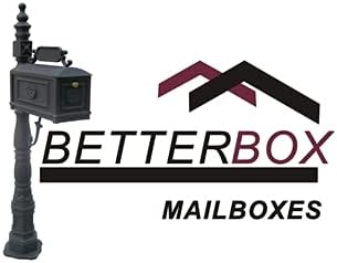 Decorative Residential Curbside Cast Aluminum Mailbox Black Authentic * Original * Exclusive