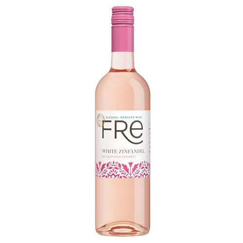 Sutter Home Fre White Zinfandel from California Vineyards - Fragrant Strawberry Aromas with Pleasant, Lingering Finish (1 Pack, White Zinfandel)