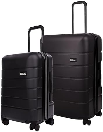 Eddie Bauer Glacier Checked 30" Luggage | Hardside | Spinner Wheels | Expandable | Lightweight | Travel Essentials - Sprig Green