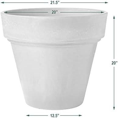 PSW OT55C Arcadia Garden Products Traditional Pot, 21.5 by 20-Inch, Chocolate
