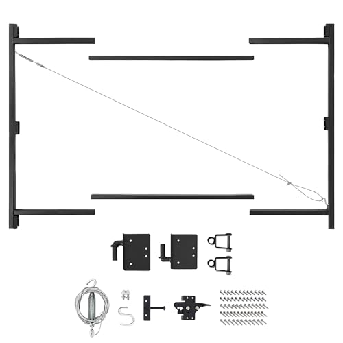Adjust-A-Gate Steel Frame Gate Building Kit, 60"-96" Wide, 6' High (4 Pack)