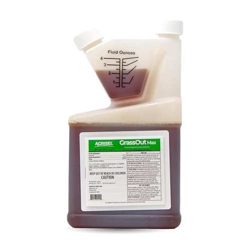 Agrisel GrassOut Max Weed Killer, Pet Safe, 32 Ounces | Targets 50+ Grassy Weeds Without Harming Desired Plants, Large Area Treatment, Easy Application