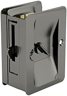 Richelieu | Onward Privacy Pocket Door Pull, Rectangular, Antique Nickel