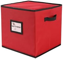 Sattiyrch Christmas Ornament Storage Box,Box Contributes Slots for 128 Holiday Ornaments 3-Inch