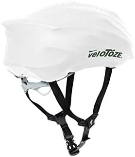 veloToze Cycling Helmet Cover, fits Most Bike Helmets - Keeps Wind, rain and Sun Away from Head; Bright Colors for Visibility