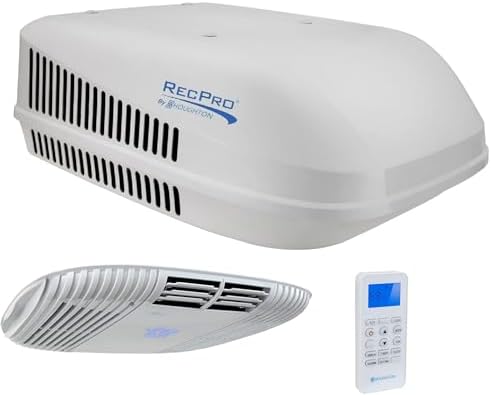 RecPro RV 15K Quiet AC Heat Pump Non-Ducted Black 110-120V