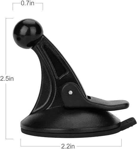 GPS Windshield Mount Holder with 17mm Swivel Ball Mounting Pattern