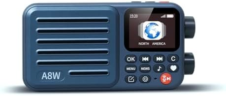 Choyong A8W Portable Smart Internet Radio for Home with WiFi,FM World Radio | 40k+ Internet Radio Stations receiver,Pocket Smart Radio with 4G,TF Card