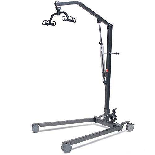 Lumex LF1030 Hydraulic Patient Lift – Manual 6-Point Transfer Aid for Safer Home & Facility Care, 400 lb Capacity