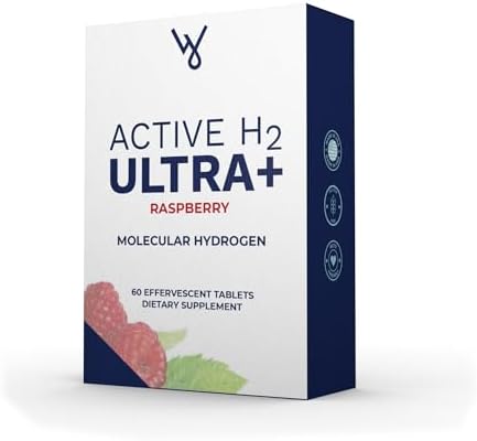 Active H2 Ultra+ Raspberry Molecular Hydrogen Tablets, 60 Effervescent Tablets