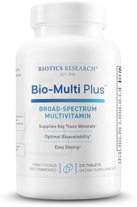 BIOTICS RESEARCH Bio-Multi Plus - Robust Foundational Multivitamin/Mineral Formula, Contains Plant-Based Trace Minerals 270 Tablets