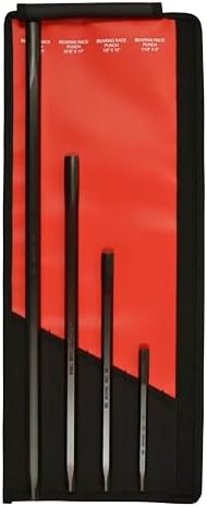 Mayhew Tools 62015 Pro Bearing Race Punch Set, 4-Piece, Black Oxide Finish