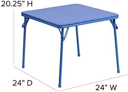 EMMA + OLIVER Blue Kids Folding Table