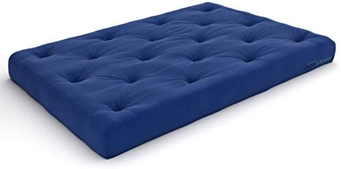 Nirvana Futons Plush, Comfortable 8-Inch Full Futon Mattress, Microfiber Fudge - Made in USA