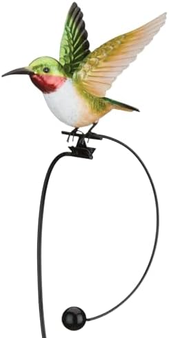 Regal Art & Gift Rocker Hummingbird Garden Stake, Kinetic Metal Yard Art