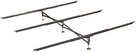 Glideaway X-Support Bed Frame Support System, GS-3 XS Model - 3 Cross Rails and 3 Legs - Strong Center Support Base for Full, Queen and King Mattress