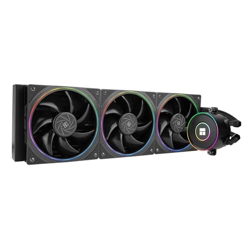 Thermalright Aqua Elite 360 V5 ARGB Black-CPU Liquid Cooler,Pump Speed-2800RPM,for AM4/AM5,Intel LGA1150/1151/1200 /1851/1700,High-Performance Radiator