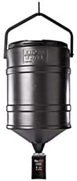 On Time Wildlife Feeders Tomahawk Vl Feeder w/ 25 Gal Hanger, Black, 42100